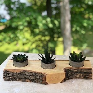 Decorative Wooden Plant Holder